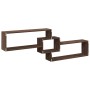 Armario de pared madera de ingeniería marrón roble 158x18x53 cm de , Estantes y estanterías - Ref: Foro24-854820, Precio: 40,...