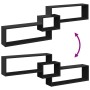 Armario de pared madera de ingeniería negro 158x18x53 cm de , Estantes y estanterías - Ref: Foro24-854815, Precio: 40,60 €, D...
