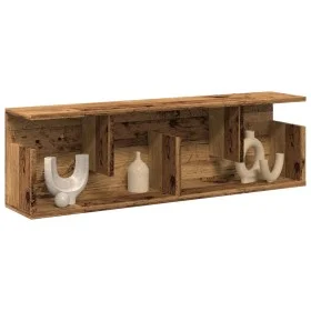 Mueble de pared madera de ingeniería envejecida 100x20x30 cm de , Estantes y estanterías - Ref: Foro24-854848, Precio: 43,20 ...