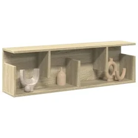 Armario de pared madera de ingeniería roble Sonoma 100x20x30 cm de , Estantes y estanterías - Ref: Foro24-854843, Precio: 39,...