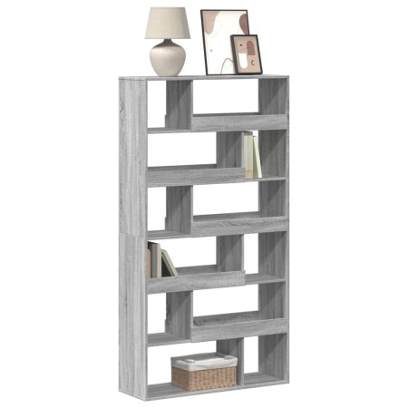 Estantería madera de ingeniería gris Sonoma 100x33x187,5 cm de , Librerías y estanterías - Ref: Foro24-3309353, Precio: 155,1...