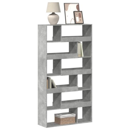 Estantería madera de ingeniería gris hormigón 100x33x187,5 cm de , Librerías y estanterías - Ref: Foro24-3309351, Precio: 136...