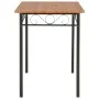 Conjunto de comedor de 5 piezas MDF y acero marrón de , muebles para cocinas y comedores - Ref: Foro24-281400, Precio: 182,35...