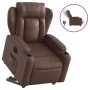 Brown synthetic leather electric reclining and lift chair by , Armchairs - Ref: Foro24-3204560, Price: 337,51 €, Discount: %