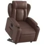 Sillón reclinable elevable eléctrico de cuero sintético marrón de , Sillones - Ref: Foro24-3204560, Precio: 337,51 €, Descuen...