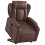 Sillón reclinable elevable eléctrico de cuero sintético marrón de , Sillones - Ref: Foro24-3204560, Precio: 330,11 €, Descuen...
