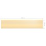 Toldo para balcón tela oxford blanco y amarillo 120x600 cm de vidaXL, Sombrillas - Ref: Foro24-134911, Precio: 30,49 €, Descu...