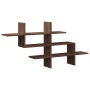 Estante pared madera ingeniería marrón roble 124,5x18x60,5 cm de , Estantes y estanterías - Ref: Foro24-853269, Precio: 39,37...
