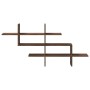 Estante pared madera ingeniería marrón roble 124,5x18x60,5 cm de , Estantes y estanterías - Ref: Foro24-853269, Precio: 39,37...
