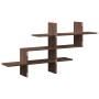 Estante pared madera ingeniería marrón roble 124,5x18x60,5 cm de , Estantes y estanterías - Ref: Foro24-853269, Precio: 39,37...