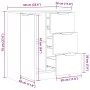 Aparador de madera de ingeniería envejecida 60x30x70 cm de , Aparadores - Ref: Foro24-856836, Precio: 78,78 €, Descuento: %