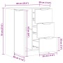 Aparador de madera de ingeniería envejecida 60x30x70 cm de , Aparadores - Ref: Foro24-856836, Precio: 79,90 €, Descuento: %