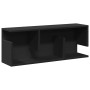 Armario de pared madera de ingeniería negro 80x20x30 cm de , Estantes y estanterías - Ref: Foro24-854833, Precio: 32,02 €, De...