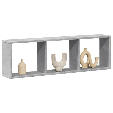 Armario de pared madera ingeniería gris hormigón 100x16x30 cm de , Estantes y estanterías - Ref: Foro24-854871, Precio: 26,96...