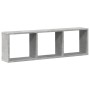 Armario de pared madera ingeniería gris hormigón 100x16x30 cm de , Estantes y estanterías - Ref: Foro24-854871, Precio: 26,96...