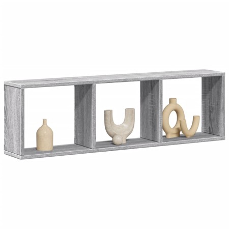 Armario de pared madera de ingeniería gris Sonoma 100x16x30 cm de , Estantes y estanterías - Ref: Foro24-854873, Precio: 30,5...