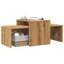 Mesa de centro madera de ingeniería roble artisan 100x48x40 cm de , Mesas de centro - Ref: Foro24-856055, Precio: 65,23 €, De...