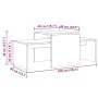 Mesa de centro madera de ingeniería roble artisan 100x48x40 cm de , Mesas de centro - Ref: Foro24-856055, Precio: 65,23 €, De...