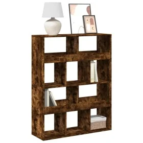 Estantería madera de ingeniería roble ahumado 100x33x125,5 cm de , Librerías y estanterías - Ref: Foro24-3309361, Precio: 95,...