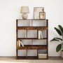 Estantería madera de ingeniería roble ahumado 100x33x125,5 cm de , Librerías y estanterías - Ref: Foro24-3309361, Precio: 96,...