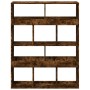 Estantería madera de ingeniería roble ahumado 100x33x125,5 cm de , Librerías y estanterías - Ref: Foro24-3309361, Precio: 96,...