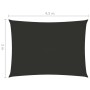 Toldo de vela rectangular tela Oxford gris antracita 3x4,5 m de vidaXL, Sombrillas - Ref: Foro24-135101, Precio: 43,26 €, Des...