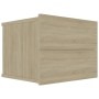 Mesita de noche madera contrachapada color roble 40x30x30 cm de , Mesitas de noche - Ref: Foro24-801059, Precio: 41,96 €, Des...