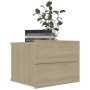 Mesita de noche madera contrachapada color roble 40x30x30 cm de , Mesitas de noche - Ref: Foro24-801059, Precio: 41,96 €, Des...