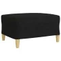 4-piece black fabric sofa set with footrests by , Sofas - Ref: Foro24-3278299, Price: 705,62 €, Discount: %