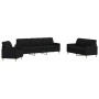 Juego de sofás 3 piezas tela negro de , Sofás - Ref: Foro24-3278291, Precio: 626,42 €, Descuento: %