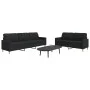 Juego de sofás 2 piezas tela negro de , Sofás - Ref: Foro24-3278323, Precio: 479,95 €, Descuento: %