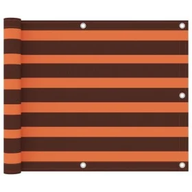 Toldo para balcón tela oxford naranja y marrón 75x600 cm de vidaXL, Sombrillas - Ref: Foro24-134927, Precio: 23,73 €, Descuen...