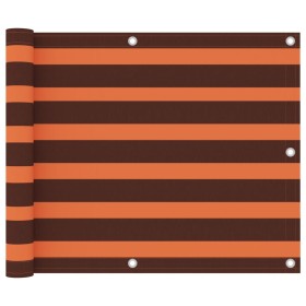 Toldo para balcón tela oxford naranja y marrón 75x600 cm de vidaXL, Sombrillas - Ref: Foro24-134927, Precio: 24,21 €, Descuen...