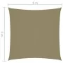 Toldo de vela cuadrado tela Oxford beige 6x6 m de vidaXL, Sombrillas - Ref: Foro24-135142, Precio: 103,89 €, Descuento: %