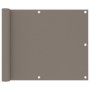 Toldo para balcón de tela Oxford gris taupe 75x300 cm de vidaXL, Sombrillas - Ref: Foro24-134984, Precio: 18,48 €, Descuento: %