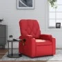 Sillón de masaje reclinable cuero sintético rojo de , Sillones - Ref: Foro24-372515, Precio: 214,17 €, Descuento: %
