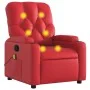 Sillón de masaje reclinable cuero sintético rojo de , Sillones - Ref: Foro24-372515, Precio: 214,17 €, Descuento: %