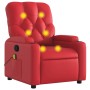 Sillón de masaje reclinable cuero sintético rojo de , Sillones - Ref: Foro24-372515, Precio: 217,39 €, Descuento: %