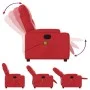Sillón de masaje reclinable cuero sintético rojo de , Sillones - Ref: Foro24-372515, Precio: 214,17 €, Descuento: %