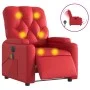 Red artificial leather electric reclining massage chair by , Armchairs - Ref: Foro24-3204770, Price: 270,64 €, Discount: %