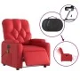 Red artificial leather electric reclining massage chair by , Armchairs - Ref: Foro24-3204770, Price: 270,64 €, Discount: %