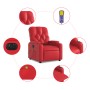 Sillón de masaje reclinable eléctrico de cuero artificial rojo de , Sillones - Ref: Foro24-3204770, Precio: 265,74 €, Descuen...