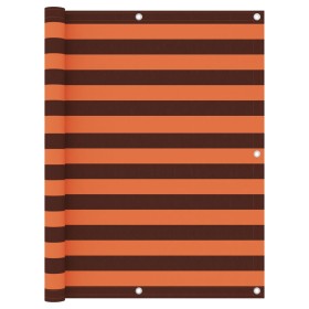 Toldo para balcón tela oxford naranja y marrón 120x600 cm de vidaXL, Sombrillas - Ref: Foro24-134935, Precio: 24,74 €, Descue...