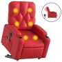 Sillón de majaje elevable eléctrico cuero artificial rojo de , Sillones - Ref: Foro24-3204798, Precio: 331,35 €, Descuento: %