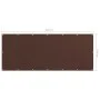 Toldo para balcón tela oxford marrón 120x300 cm de vidaXL, Sombrillas - Ref: Foro24-135076, Precio: 22,84 €, Descuento: %