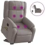 Sillón de masaje eléctrico reclinable elevable tela taupé de , Sillones - Ref: Foro24-3205246, Precio: 401,61 €, Descuento: %