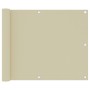 Toldo para balcón tela oxford crema 75x500 cm de vidaXL, Sombrillas - Ref: Foro24-134950, Precio: 22,58 €, Descuento: %