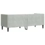 Sofá Chesterfield 3 plazas con cojines terciopelo gris claro de , Sofás - Ref: Foro24-372693, Precio: 273,24 €, Descuento: %