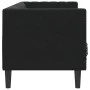 Sofá Chesterfield 3 plazas con cojines terciopelo negro de , Sofás - Ref: Foro24-372698, Precio: 364,21 €, Descuento: %