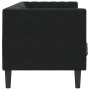 Sofá Chesterfield 3 plazas con cojines terciopelo negro de , Sofás - Ref: Foro24-372698, Precio: 276,18 €, Descuento: %
